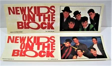 Vintage 1989-90 NKOTB - New Kids on the Block Pair Of Bumper Stickers Old Stock