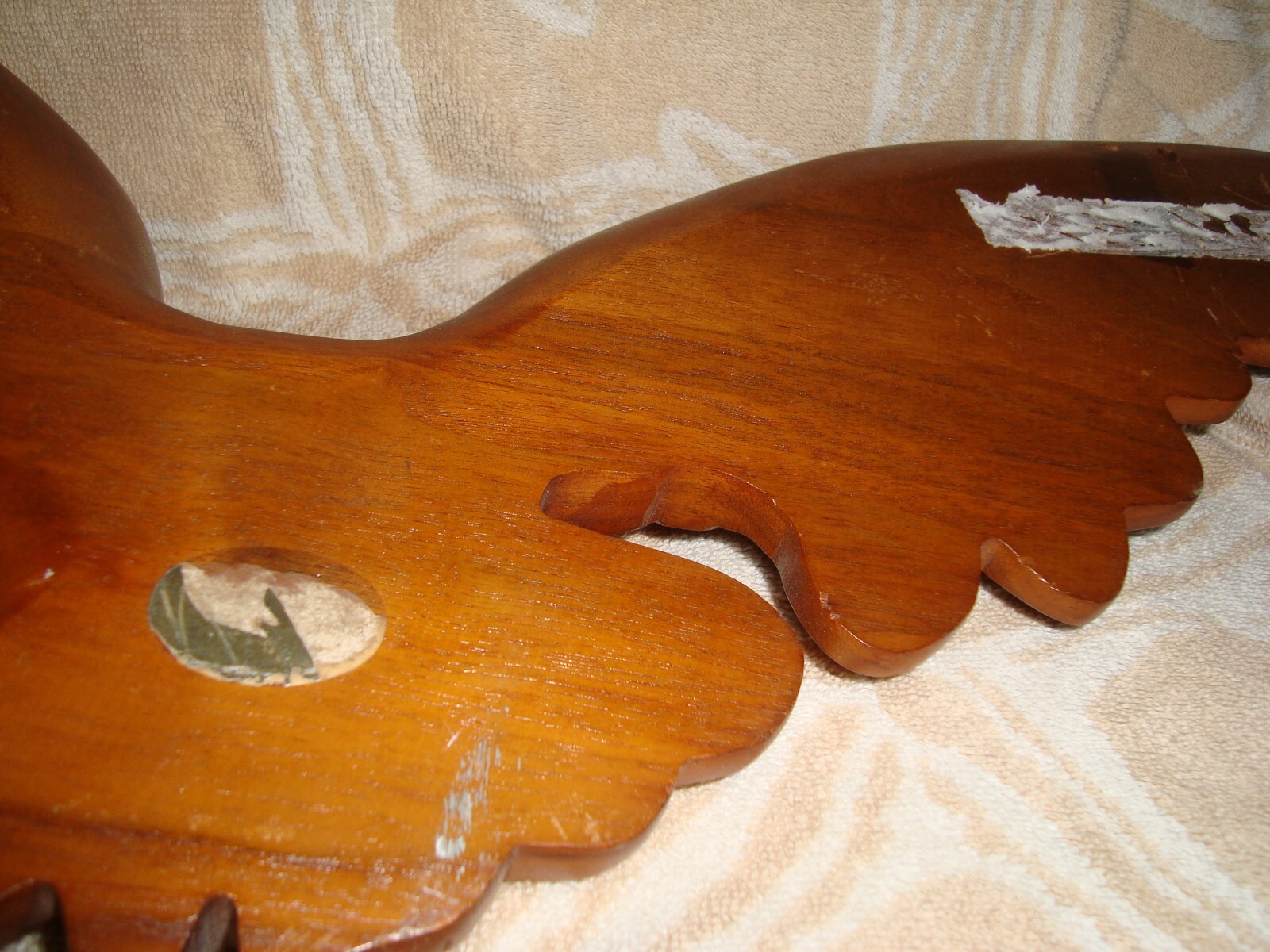 Vintage Wood carved FEDERAL AMERICAN EAGLE Wall Hanging Decor 29