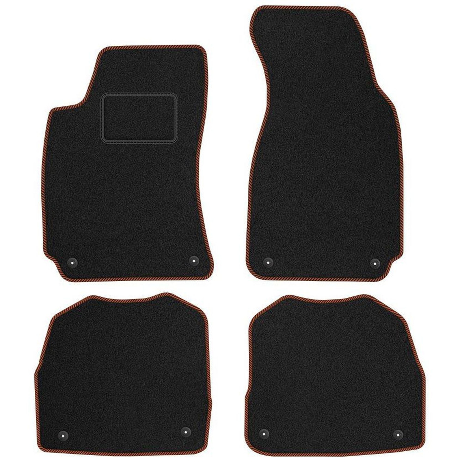 Tapis velours STREAK marron haut de gamme Skoda Superb I berline 2001 à 2008