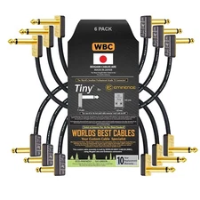 6 x Gotham GAC-1 - 6Inch-Ultra-Flexible Dual Shielded Patch Cables with  Tiny