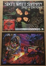 SIXTY WATT SHAMAN Vintage 2000 DOUBLE SIDED TOUR PROMO POSTER of Seed CD 24x18