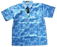 Mens Thai Silk Shirt From Bangkok Thailand - New Design  Around Thailand    94S