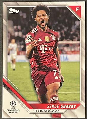 2021-22 UEFA Champions League Base #163 Serge Gnabry - FC