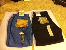 2 NEW Vintage Gitano Jeans, 18 Short, Relaxed Fit, Blue  Black, NEW W/Tags