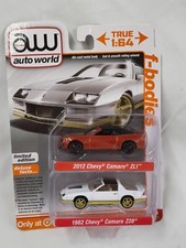 AUTO WORLD TARGET EXCL. DELUXE 2-PACK F-BODIES 1982 2012 CHEVY CAMARO'S