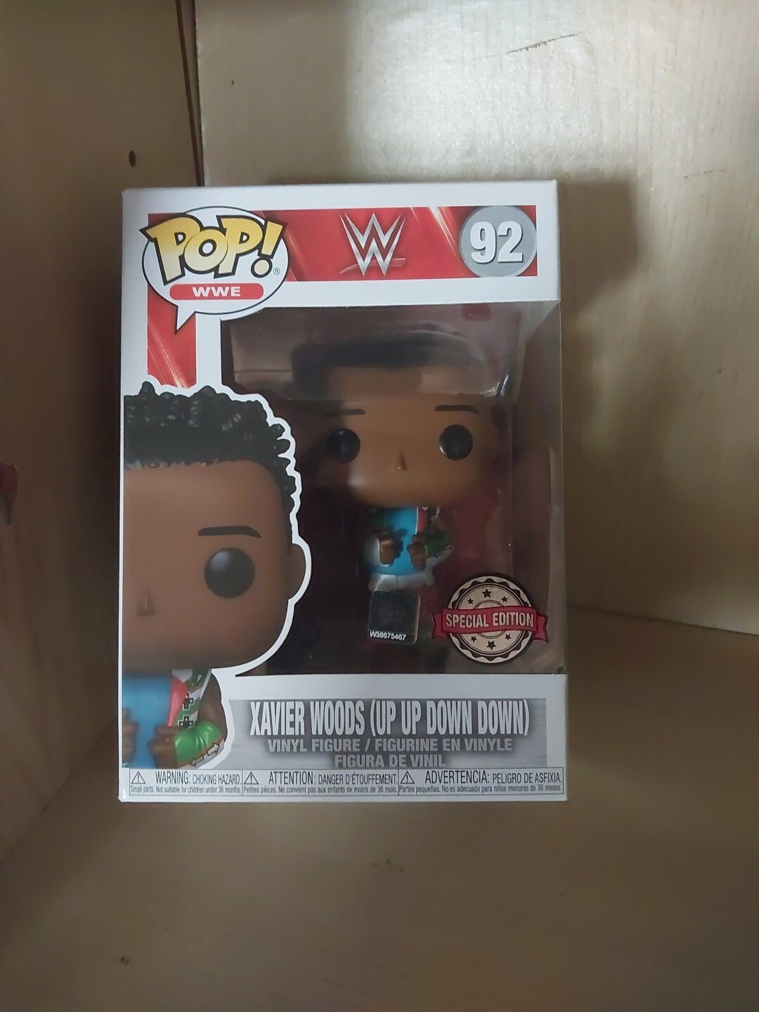 Funko Pop! Wwe Xavier Woods (Up Up Down Down) #92 - Totalmente Nuevo - Publicación Gratuita En El Reino Unido