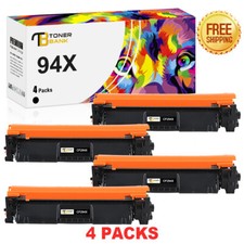 4 Pack CF294X 94X Toner Compatible for HP LaserJet Pro M118dw MFP M148fdw M148dw