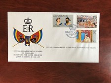 SWAZILAND 1977 FDC RCS QUEEN ELIZABETH 2 SILVER JUBILEE FLAG