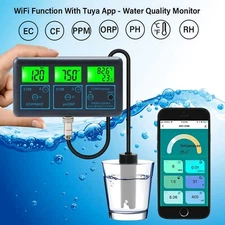 7 in1 Smart Monitor Fish Tank Aquarium WIFI SPA Pool Water Quality Meter PH ORP