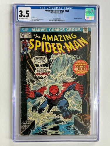 Amazing Spider-Man #151 CGC 3.5 Marvel Comics 12/75 Shocker appearance