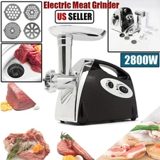 2800W Electric Meat Grinder Kitchen Food Beef Mincing Sausage Stuffer Machine US
