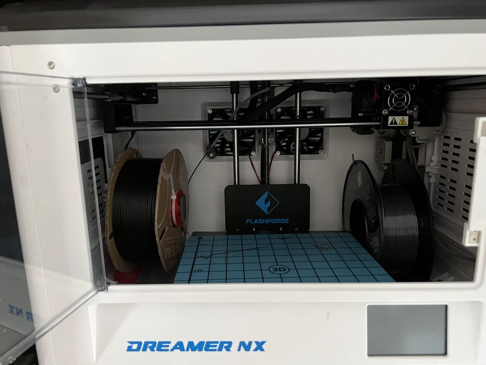 Flashforge Dreamer NX 3D Printer Single-Extruder Clear Door and Rear Fan - Image 2 of 2