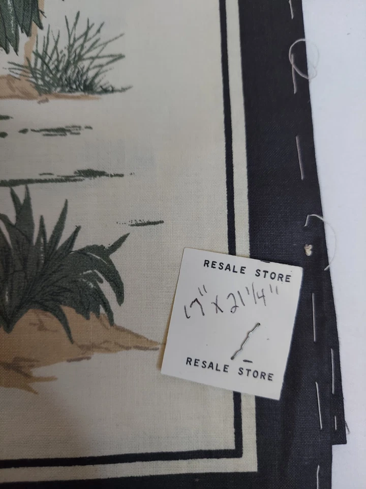 Nature's Wildlife Zebra Rhinoceros Giraffe Leppard Quilt Fabric Block (4) - Image 3 of 4