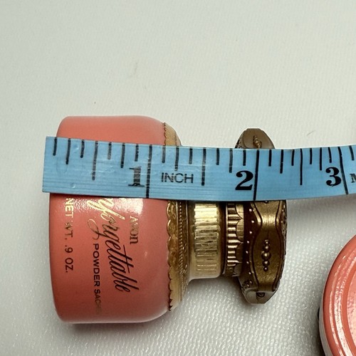 Avon Cream & Powder Sachet Jar Unforgettable VTG 1960s Vanity Glass Regency - Picture 9 of 12