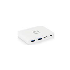 DICOTA docking station per laptop Bianco con 4 porte USB e alimentazione 100W