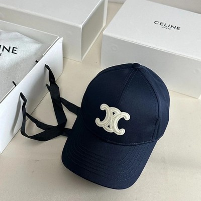 CELINE Triomphe Triumphal Arch Embroidered Baseball Cap