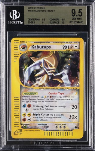 Kabutops graded BGS 9.5 for sale on eBay