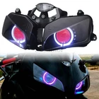 Fully Assembled Headlight Halo Eyes Red Devil Light For Honda CBR600RR 2003-2006
