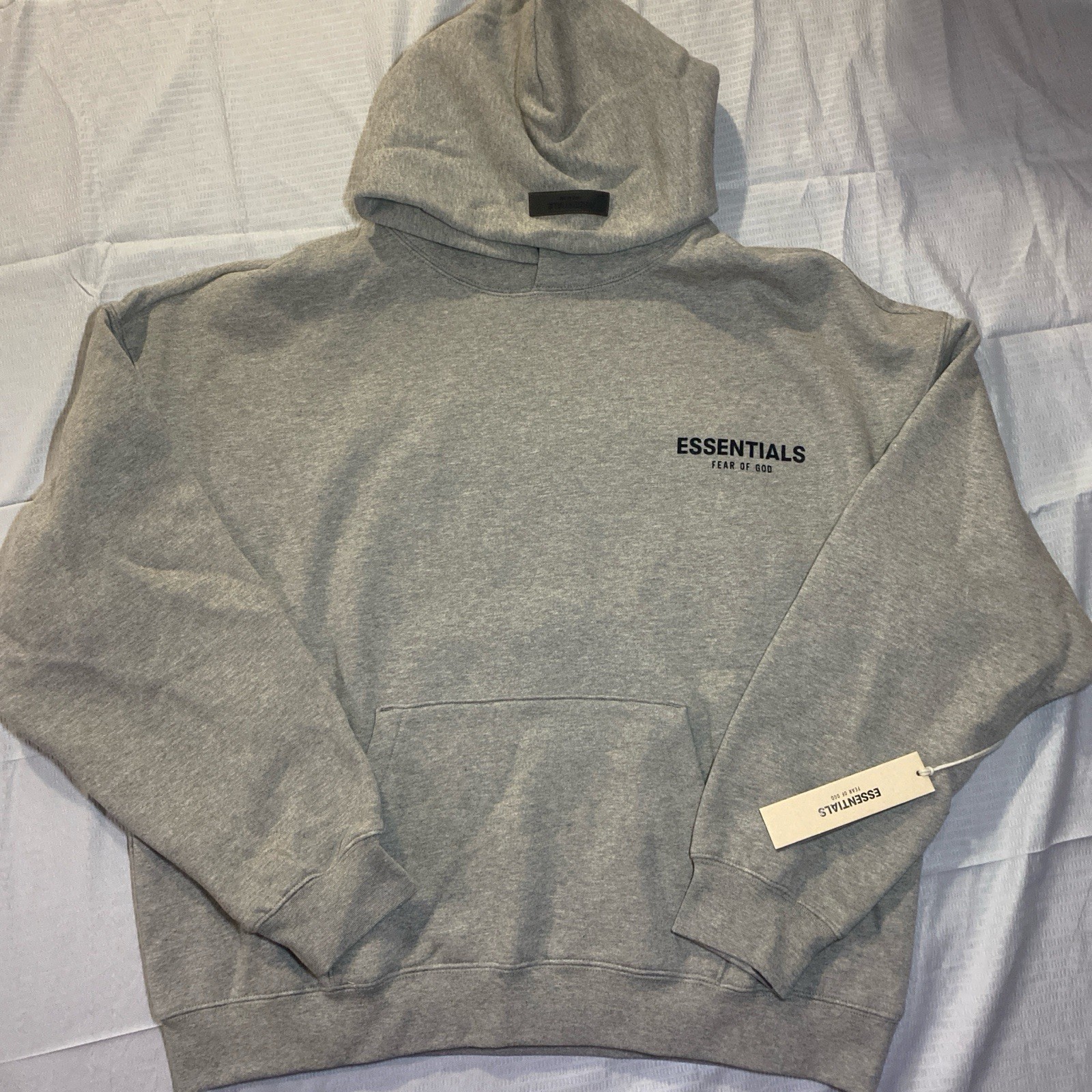 ESSENTIALS Fear of God Dark Oatmeal Hoodie!!