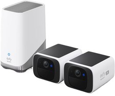 eufy - SoloCam S220, 2-Outdoor Wireless 2K Solar Powered Security Cameras wit...