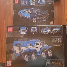 Mould King Shaman Remote Control 8x8 ATV + Kai Ronn Sports Car