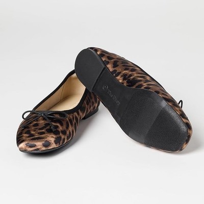 The Drop Women's Pepper Ballet Flat with Bow - Leopard - Size 8 - New