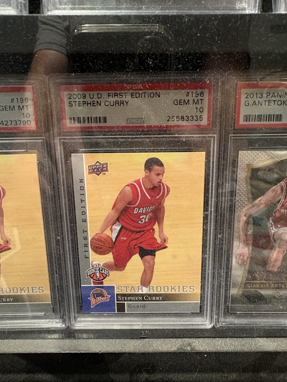 Rookie 2009 Stephen Curry UD First Edition PSA 10 Upper Deck #196 Steph RC NBA