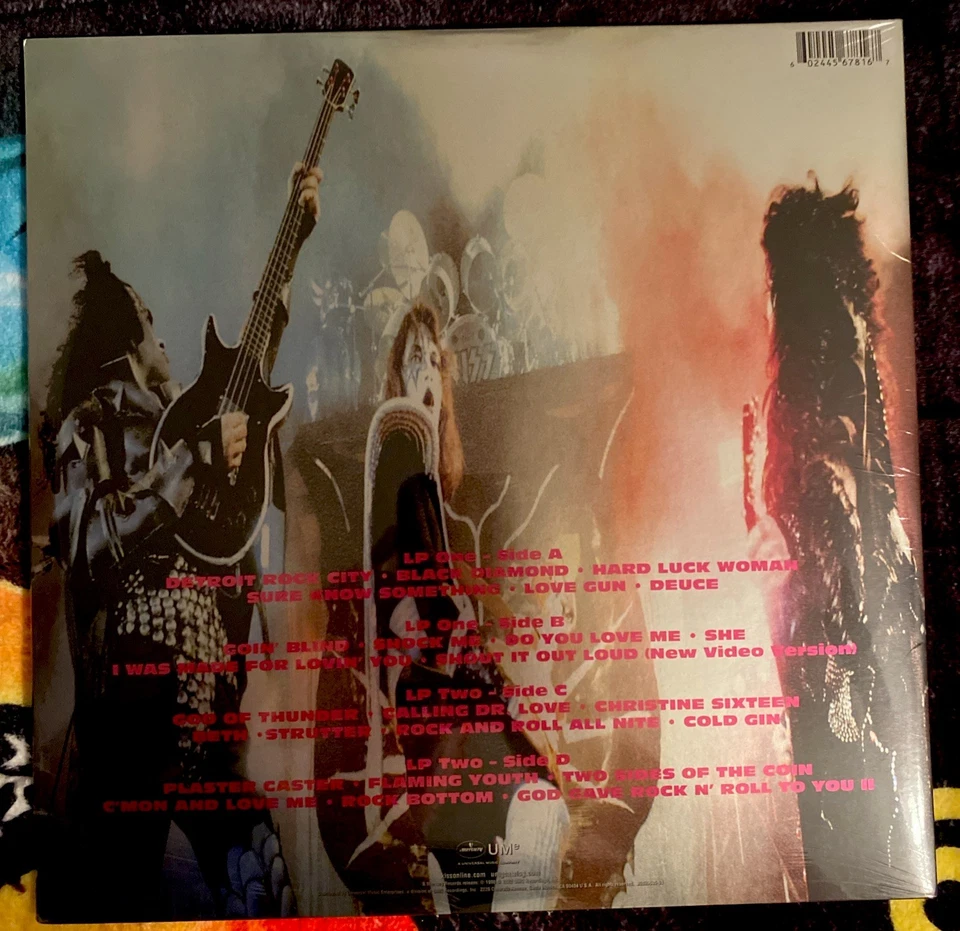 KISS Greatest Kiss 25th Anniversary 2LP Color Vinyl Sealed Mercury UMe Aucoin - Image 3 of 4