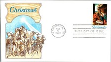 1970 Christmas Nativity - First Day FDC - Cover Craft Cachet - Scott 1414