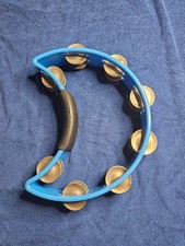 rhythm tech tambourine Half Moon Blue Brass Jingles