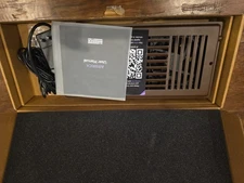 Quiet Smart Register Booster Fan with Remote Control. Fits 4” x 10” Airbrick