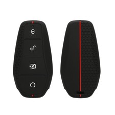 kwmobile Car Key Cover Compatible with BYD Atto 3 / black / red
