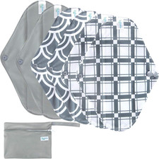 Reusable Menstrual Pads - Bamboo Menstrual Cloth Pads Light Incontinence Pads