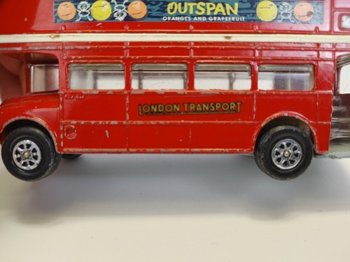 Corgi 468 London Transport Routemaster Bus 1967 vintage originale OUTSPAN arance - Foto 4 di 13