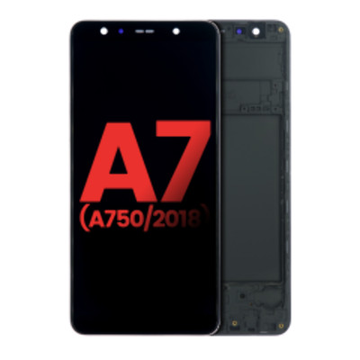 OLED Assembly With Frame For Samsung Galaxy A7 (A750 / 2018) (Aftermarket Plus)