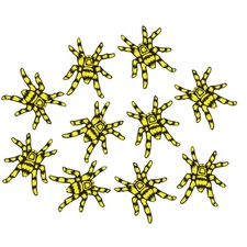 Halloween Scare Kit Creepy Spider Magnet Decorations for Refrigerator, Garage...