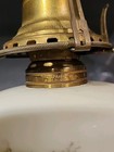 Gorgous Antique Satin Glass Lamp - Cherubs on Griffin/Lion Base - Circa 1800s  — photo 7
