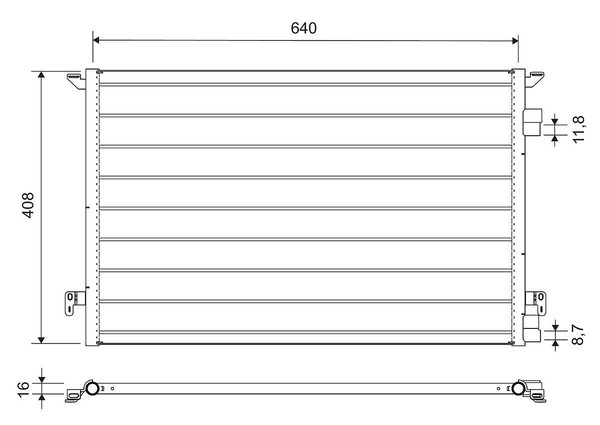 Valeo Kondensator, Klimaanlage 817648 FüR Alfa Romeo Passend FüR Fiat Opel-image