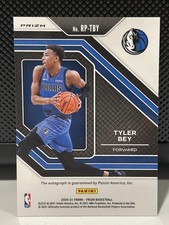 TYLER BEY 2020-21 PANINI PRIZM BASKETBALL ROOKIE PENMANSHIP AUTO SILVER PRIZM