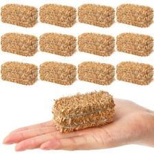 12 Pcs Mini Hay Bales Miniature Hay Bales for Decoration Small Decorative Str...