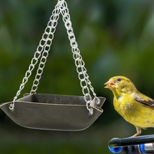 Bird Feeder Hanging Transparent Parrot Feeding Food Container
