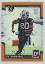 2017 Donruss Optic Rookies Orange Prizm 184/199 Obi Melifonwu #141 0w6
