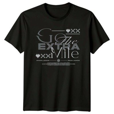 Go The Extra Mile T-Shirt Erfolg Motivation Geburtstag Geschenk für Sie und Ihn
