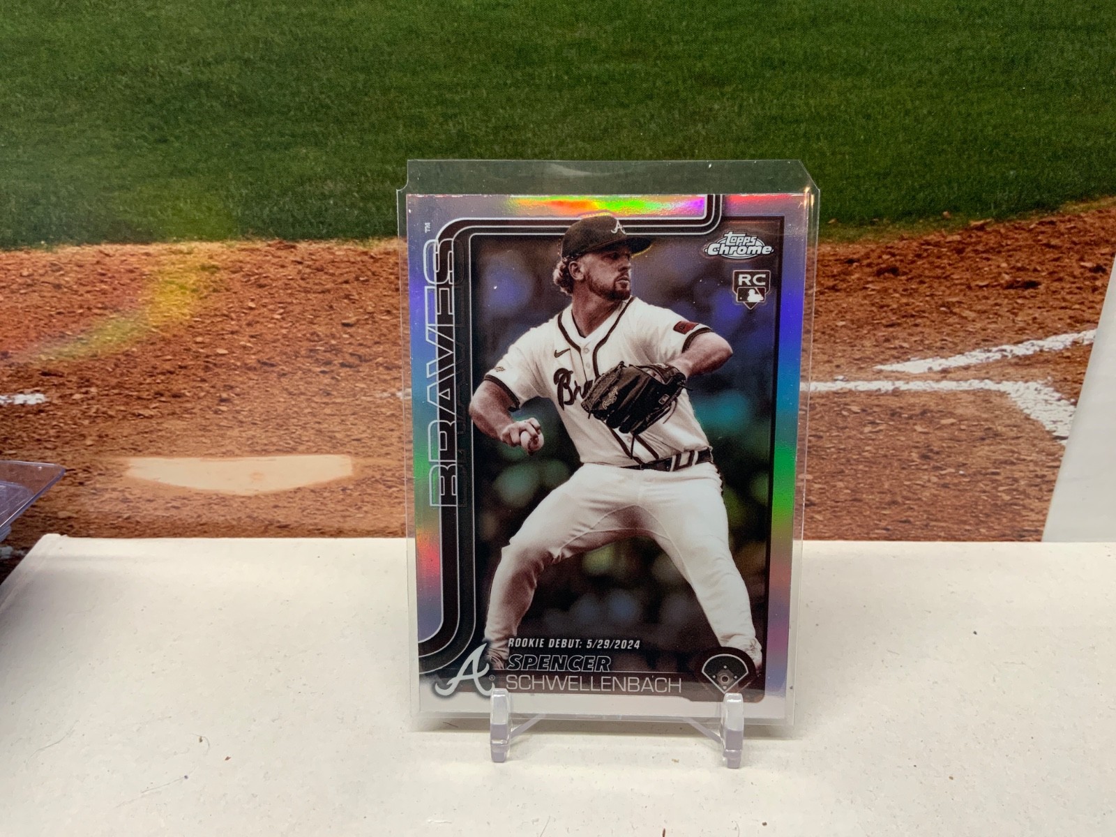 Spencer Schwellenbach 2025 Topps Update Chrome Sepia RC Debut USC132 Braves