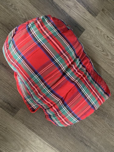 Lands End Red Royal Scottie Westie Dog Plaid Kids Camp Kids Sleeping Bag 60”x26” - Afbeelding 13 van 14