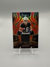 2025 Panini Select - Draft Selections - Jack Bech #DSM-JBH Red Prizm (MEM, RC)