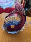Vintage, Multi colored,  made in Italy, Murano  glass Fish