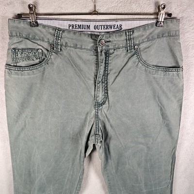 Eagle No7 Jeans Herren Hose Gr. 52 Grün gerade beim Soft Jeans 98% Baumwolle ela