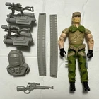 1989 Gi Joe Cobra 3.75" Rock n Roll Figure Gatling Gunner Complete Hasbro