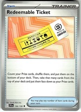 Redeemable Ticket 156/159 Uncommon Journey Together Pokemon NM